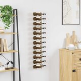  Zidni stalak za vino za 12 boca bijeli željezni | shoptok.hr