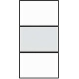  Klizna vrata crna 102,5x205 cm od kaljenog stakla i aluminija | shoptok.hr