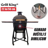 Grill King kamado 22" keramički roštilj s dimilicom i opremom, 56 cm Cijene