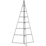  Metalno ukrasno božićno drvce crno 140 cm | shoptok.hr