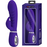 Pretty Love Prescott Red Super Soft Silicone Dual Vibrator Purple Cene