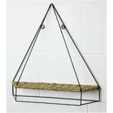 Polica metalna zidna 44,8x10x46cm 54612 antracit