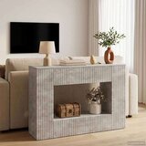  Konzolna stolica Prugasti Betonsko Siva 101 x 29 x 74 cm | shoptok.hr