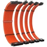 ekstenzioni kabel set ( 24-pin + PCI-E 8-pin + CPU EPS 8-pin, 350mm, narandžasti)