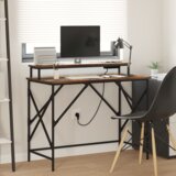 vidaXL Stol Dimljeni hrast 100 x 50 x 86.5 cm Konstruirano drvo Cijene