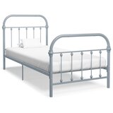  Okvir za krevet sivi metalni 100 x 200 cm | shoptok.hr
