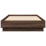  Okvir za krevet s LED svjetlima smeđa boja hrasta 90 x 200 cm | shoptok.hr
