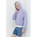 Kaotiko Bombažen pulover vijolična barva, s kapuco