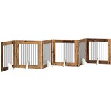  Vrata za pse z stojali 6 pcs Star les 80 x 80 cm Inženirski les, (5000232771) | Shoptok.si