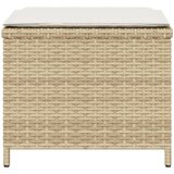  Vrtni stolci s jastucima 4 kom bež 40x40x35 cm od poliratana | Eponuda.com