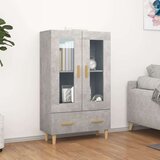  Visoka komoda siva boja betona 70x31x115 cm konstruirano drvo Cijene