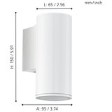 Eglo 94099 - LED spoljno osvetljenje RIGA 1xGU10/3W/230V IP44 | Eponuda.com