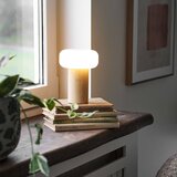 House Nordic Bijela/u prirodnoj boji od bambusa stolna lampa s plastičnim sjenilom (visina 18 cm) Stafford – | shoptok.hr