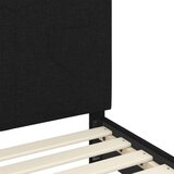  Otroški posteljni okvir z vznožjem Črna 80 x 160 cm blago, (5000104594) | Shoptok.si