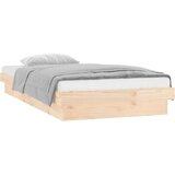  LED okvir kreveta 90 x 190 cm mali od masivnog drva | shoptok.hr
