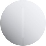  Kupaonski ormarić s okruglim ogledalom LED bijeli 40x40x17,5 cm | shoptok.hr