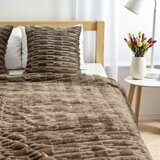  Meko prugasto ćebe 200×200 cm Grace Braon boja ( VLK4010337-braonboja ) | Eponuda.com