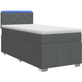  Boxspring krevet s madracem Tamnosiva 80 x 200 cm Tkanina | shoptok.hr