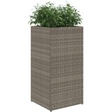 vidaXL Vrtne sadilice 2 kom siva 40 x 40 x 80 cm od poliratana | shoptok.hr