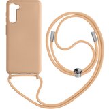 AVIZAR Ovitek z vrvico za Samsung S23, serija NeckShell pudrasto roza, (20670271) | Shoptok.si