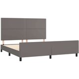  Za krevet s uzglavljem sivi 160x200 cm od umjetne kože | shoptok.hr