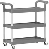 Kolica s 3 razine siva 77 x 34 x 72 cm aluminijska | shoptok.hr