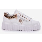 Boto Women's Sports Shoes On Platform Made Of Eco Leather Panther White Velionna | shoptok.hr