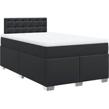  s oprugama i madracem crni 120x190 cm od umjetne kože | shoptok.hr