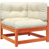  5-dijelni set vrtnih sofa s jastucima voštano smeđi od borovine | shoptok.hr