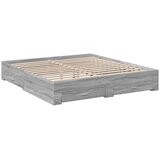  Okvir za krevet s ladicama boja hrasta 180x200 cm Siva 180 x 200 cm | Shoptok.si
