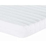  Izvlečna dnevna postelja z vzmetnico krem 100x200 cm | Shoptok.si