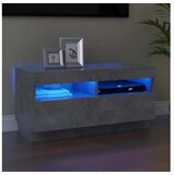  TV omarica z LED lučkami betonsko siva 80x35x40 cm | Shoptok.si
