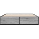  Okvir kreveta boja hrasta 180x200 cm konstruiranog drvo i metal | shoptok.hr