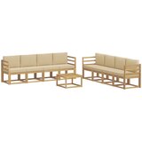  Set vanjskih sofa 9 kom. Bijela i bež | Eponuda.ba