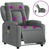  The Living Store Električni masažni naslanjač temno sivo blago - Električni Masažni Stol, (21501823) | Shoptok.si