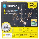 Aigostar led solarni božićni lanac 120xLED/8 funkcija 3x0,6m 500 mah IP65 topla bela | Eponuda.com