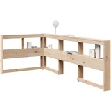 vidaXL Knjižnica vzglavje L-oblike 90 cm trdna borovina | Shoptok.si