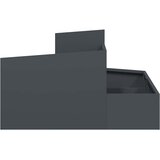  Vrtna saksija Antracit 80 x 80 x 50 cm Čelična vrata | Eponuda.com