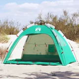 vidaXL Šator za plažu za 2 osobe vodootporni morskozeleni