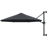 The Living Store Stenski senčnik s kovinskim drogom 300 cm antraciten - Senčnik, (21749795) | Shoptok.si