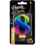  Mavrična rojstnodnevna sveča, 8 cm - 8 | Shoptok.si