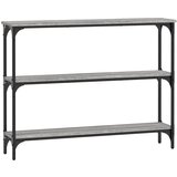 Maison Chic konzolna miza - miza ob steni siva sonoma 100x22,5x75 cm inženirski les, (21786285) Cene