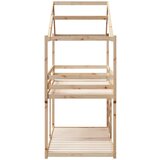 Krevet na kat s krovom 90 x 200 cm od masivne borovine | shoptok.hr