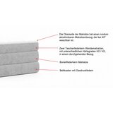 Esposa BOXSPRING POSTELJA 140 cm x 200 cm , tekstil barve grafita | Shoptok.si