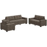 SOFA 3 pcs Tamno siva 221 x 80 x 80 cm Platnasta tkanina | Eponuda.ba