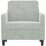  Fotelja svjetlosiva 60 cm baršunasta | shoptok.hr