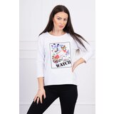 Kesi Blouse with 3D Watch white graphics Cijene