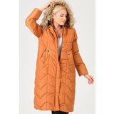 Dewberry Z6751 LADIES COAT-CAMEL Cijene