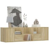vidaXL Kotna omarica sonoma hrast 160x40x45 cm iverna plošča Cene
