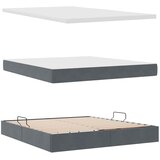  s madracem i skladištem Tamno siva 180 x 200 cm Baršun | shoptok.hr